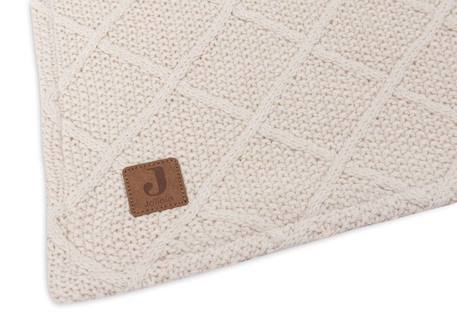 Couverture 100x150cm Check Knit - Oatmeal/Teddy Fleece BEIGE 4 - vertbaudet enfant 