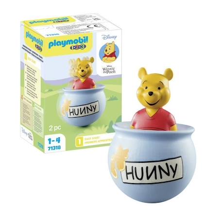 PLAYMOBIL 1.2.3 71318 Winnie l'ourson et culbuto pot de miel, Disney, Pour les tout-petits 18-36 mois BLEU 3 - vertbaudet enfant 