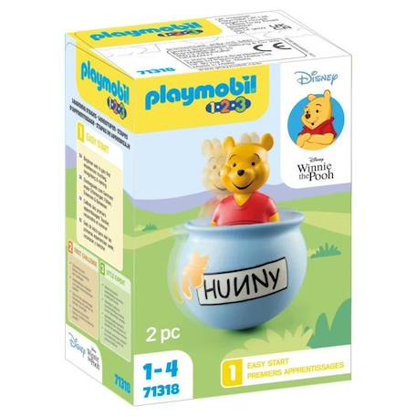 PLAYMOBIL 1.2.3 71318 Winnie l'ourson et culbuto pot de miel, Disney, Pour les tout-petits 18-36 mois BLEU 1 - vertbaudet enfant 