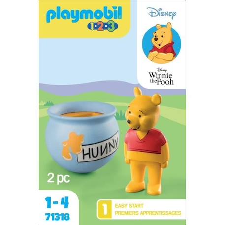 PLAYMOBIL 1.2.3 71318 Winnie l'ourson et culbuto pot de miel, Disney, Pour les tout-petits 18-36 mois BLEU 6 - vertbaudet enfant 