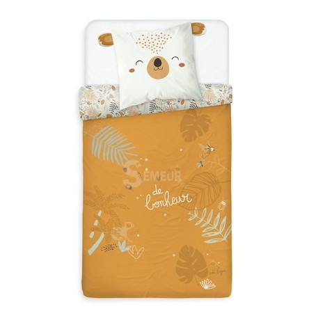 Housse de couette enfant + taie d'oreiller Goya ORANGE 1 - vertbaudet enfant 