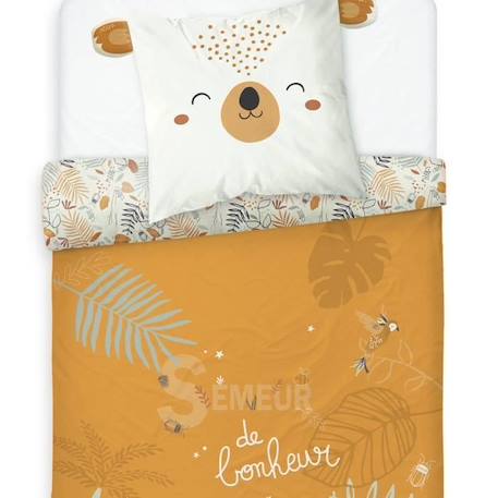 Housse de couette enfant + taie d'oreiller Goya ORANGE 2 - vertbaudet enfant 