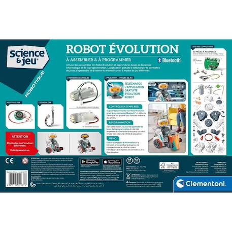 Clementoni - Robot Évolution 2.0 à assembler et programmer - 4 modes de jeu - Fabriqué en Italie BLANC 2 - vertbaudet enfant 