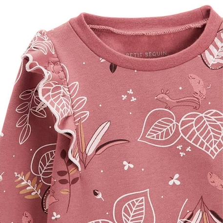 Sweat-shirt bébé en molleton Léonie ROSE 3 - vertbaudet enfant 