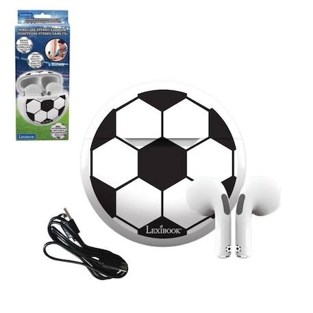 Écouteurs sans fil Bluetooth Football avec étui de chargement et de rangement BLANC 1 - vertbaudet enfant 