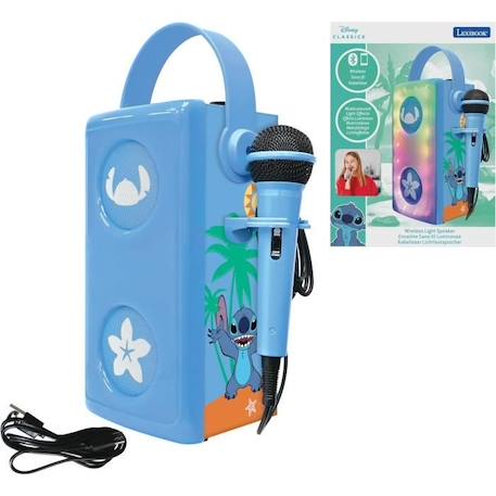 Puissante enceinte Bluetooth® lumineuse Stitch avec micro BLEU 4 - vertbaudet enfant 