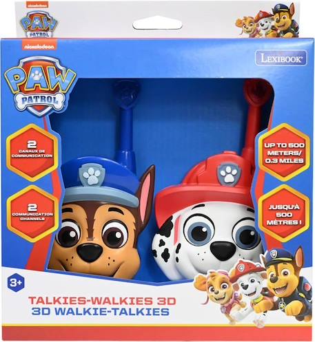 Talkies-walkies Pat’Patrouille 3D MULTICOLORE 3 - vertbaudet enfant 