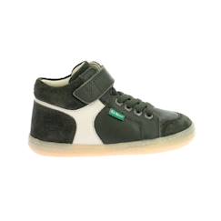 Chaussures-Chaussures garçon 23-38-Baskets, tennis-KICKERS Baskets hautes Kickbaryl kaki