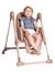 Chaise Haute Polly Armonia CHICCO anthracite+gris+marron+terracotta 32 - vertbaudet enfant 