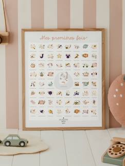 Linge de maison et décoration-Affiche Mes premières fois - Lapin - LES PETITES DATES