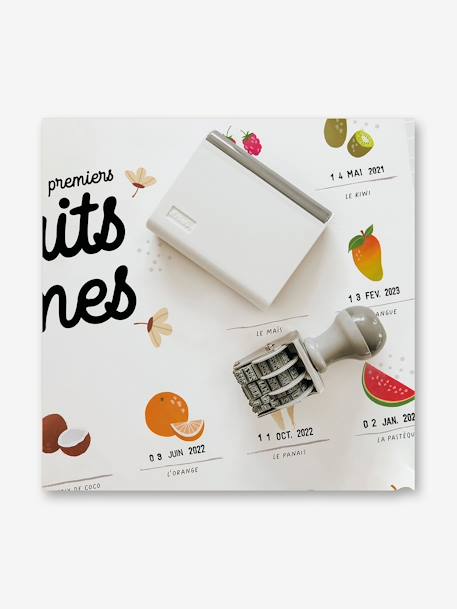 Affiche Mes premiers fruits et légumes LES PETITES DATES blanc 5 - vertbaudet enfant 