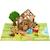 La Serre du Jardinier 40 Pièces - JEUJURA - Jeu de Construction en Bois Naturel, Tapis et Accessoires Inclus, 22x18,5x8,5 cm MULTICOLORE 1 - vertbaudet enfant 