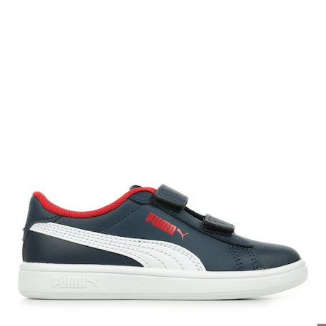 Baskets en cuir enfant Puma Smash 3.0 V BLEU 1 - vertbaudet enfant 