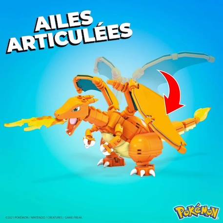 Mega Construx-Coffret Évolution Salamèche-Pokémon HFG06 ROUGE 5 - vertbaudet enfant 