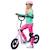 HOMCOM - Trottinette - Acier - 120x52x88cm - Rose ROSE 1 - vertbaudet enfant 