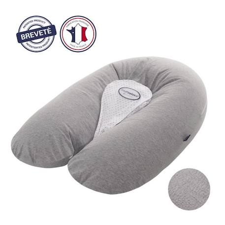 Candide - Coussin de maternité Multirelax jersey gris chiné/étoiles Gris GRIS 2 - vertbaudet enfant 