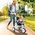 Tricycle Enfants HOMCOM Pare-Soleil Pliable Canne Amovible Benne Rangement 105 x 47 x 98 cm Acier Blanc et Noir BLANC 3 - vertbaudet enfant 