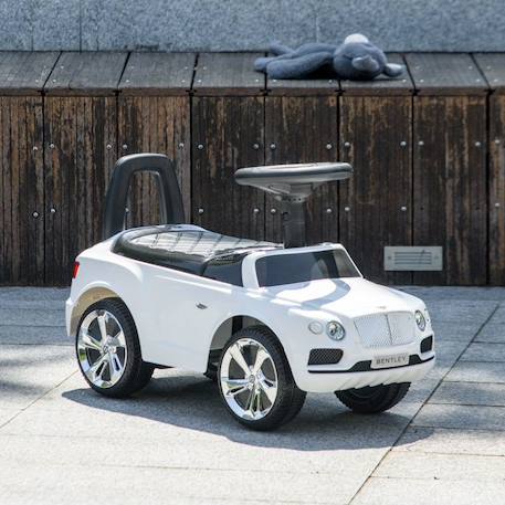 Porteur trotteur enfants - AIYAPLAY - voiture licence Bentley Bentayga 18-36 mois coffre - klaxon - 67 x 29 x 39 cm blanc BLANC 3 - vertbaudet enfant 