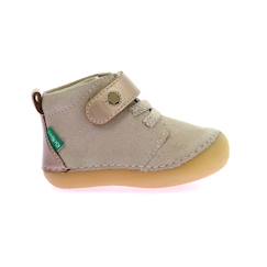 Chaussures-Chaussures fille 23-38-Boots, bottines-KICKERS Bottillons Sonizikro beige