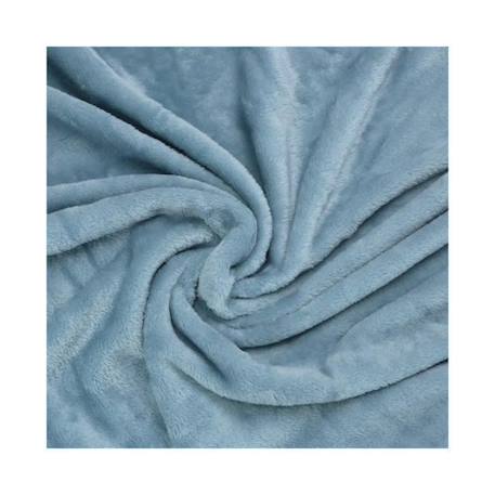 Couverture polaire - 80x100cm Couleurs:Bleu gris BLEU 2 - vertbaudet enfant 