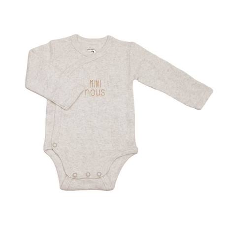 Body Bébé Manche Longues Trois Kilos Sept - Ecru BEIGE 1 - vertbaudet enfant 