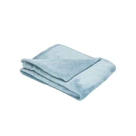 Couverture polaire - 80x100cm Couleurs:Bleu gris BLEU 1 - vertbaudet enfant 