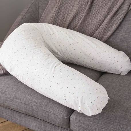 Babysom - Coussin de maternité Evolutif '3 en 1' : Grossesse - Allaitement - Éveil de Bébé | Oreiller Confort + 1 Housse OFFERTE BLANC 2 - vertbaudet enfant 