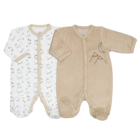 Bébé-Lot De 2 Pyjamas Trois Kilos Sept - Camel