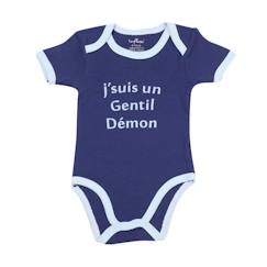 Bébé-Body-Body Manches Courtes Trois Kilos Sept - Bleu