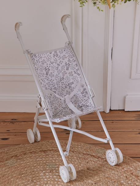 Poussette-canne pour poupon Fleurette vintage+oiseaux+Retro flower+sherpa 2 - vertbaudet enfant 