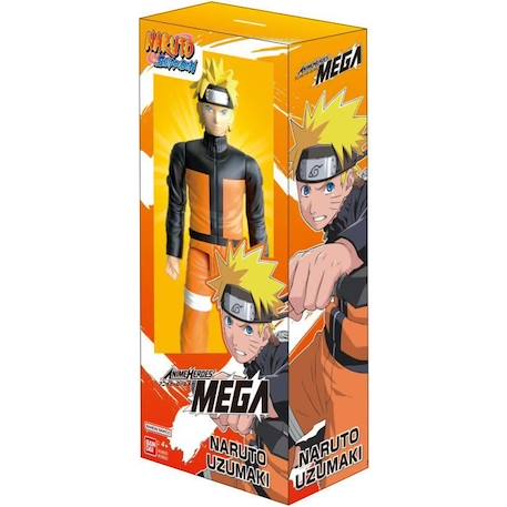 Grande Figurine articulée - BANDAI - Anime Heroes - Naruto Shippuden - Figurine Anime Heroes Mega 30 cm - Naruto Uzumaki ORANGE 2 - vertbaudet enfant 