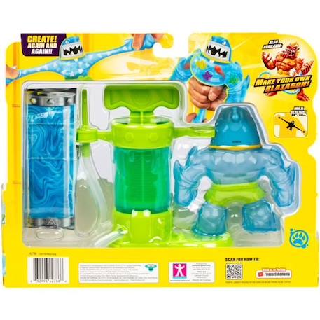 Figurine Hero Creator Thrash 11cm - HEROES OF GOO JIT ZU - Kit de création de texture personnalisée BLEU 2 - vertbaudet enfant 