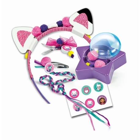 Clementoni - Gabby et la Maison Magique - Accessoires cheveux - Serre tête à personnaliser - Dès 6 ans MULTICOLORE 2 - vertbaudet enfant 