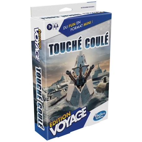 Touché coulé Voyage, jeu de société de voyage pour 2 joueurs, jeu de voyage, jeu pour enfants, Dès 7 ans, Hasbro Gaming BLEU 5 - vertbaudet enfant 