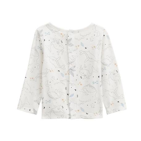 Ensemble salopette bébé en coton matelassé et t-shirt Petite Balade BLEU 4 - vertbaudet enfant 