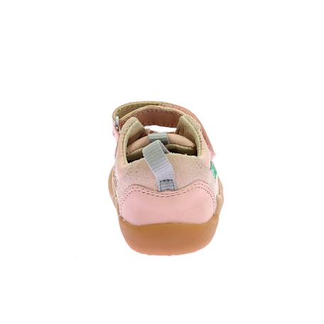 KICKERS Baskets basses Kickfreshi rose BLEU+GRIS+ROSE 11 - vertbaudet enfant 