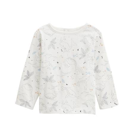 Ensemble salopette bébé en coton matelassé et t-shirt Petite Balade BLEU 3 - vertbaudet enfant 