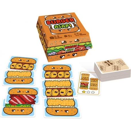 Burger ASAP - Asmodee - Jeu de rapidité - Dès 7ans MULTICOLORE 2 - vertbaudet enfant 