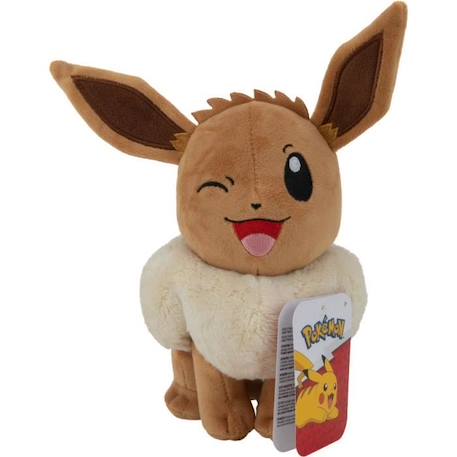 Peluche - BANDAI - Pokémon Evoli - 20 cm, pure douceur et tendresse MULTICOLORE 3 - vertbaudet enfant 