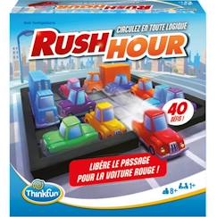 Jouet-Jeux de société-ThinkFun Rush Hou- Jeu de logiqu-Casse-tête-Embouteillage-40 défis 4 niveau-1 Joueur ou plus-dès 8 ans-Ravensburger-Mixte-6600