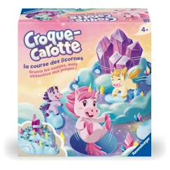 Jouet-Croque Carotte Licorne, Jeu de société basé sur Croque Carotte, Jeu de parcours rigolo, Dès 4 ans, 22798, Ravensburger