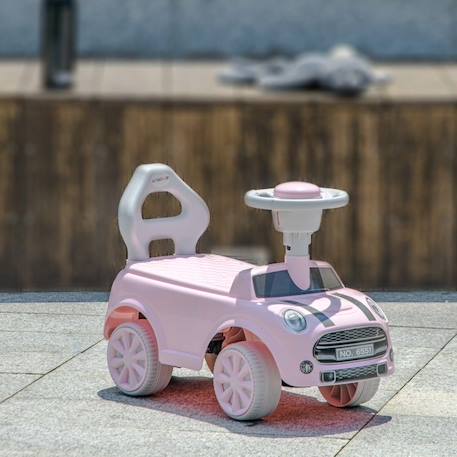 Porteur Enfants Voiture - AIYAPLAY - 18-36 Mois Volant klaxon et Butée Anti-bascule - Charge 25 kg 53x25x35 cm - Rose ROSE 3 - vertbaudet enfant 