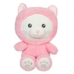 Jouet-Premier âge-Peluche Chat Hoody Pets - GIPSY TOYS - Rose, 24 cm