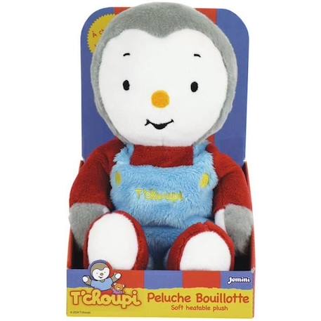 T'choupi Peluche Bouillotte +/- 21 cm avec Micro Perles d'Argile - JEMINI - Apaise les maux de ventre et réchauffe. ROSE 1 - vertbaudet enfant 