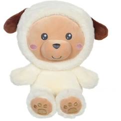 Jouet-Premier âge-Peluche Chien Hoody Pets - GIPSY TOYS - Crème, 24 cm