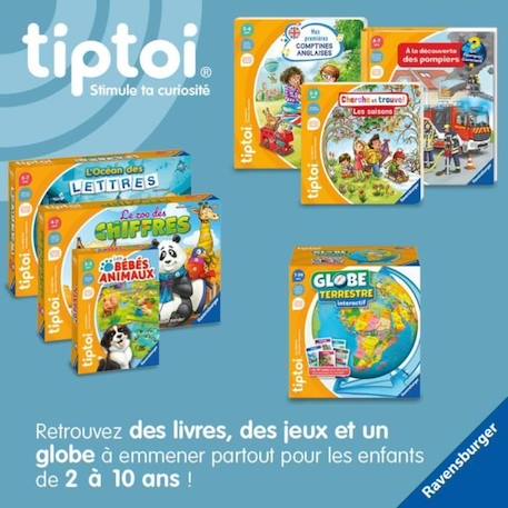 tiptoi® Globe terrestre interactif, 00000191, 7 ans, Ravensburger BLEU 4 - vertbaudet enfant 