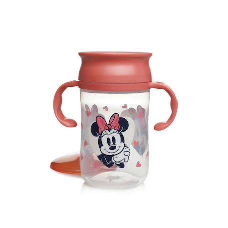 TASSE D'APPRENTISSAGE 360 DEGRES - 360 training cup with lid MINNIE ROUGE 3 - vertbaudet enfant 