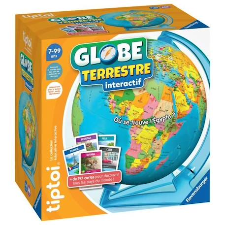 tiptoi® Globe terrestre interactif, 00000191, 7 ans, Ravensburger BLEU 1 - vertbaudet enfant 