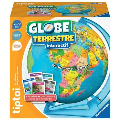 tiptoi® Globe terrestre interactif, 00000191, 7 ans, Ravensburger BLEU 6 - vertbaudet enfant 