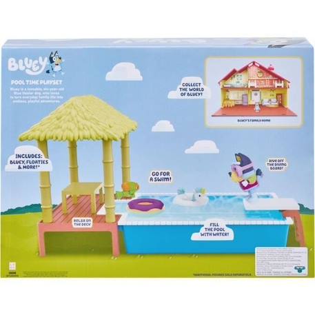 Figurine La Piscine de Bluey - MOOSE TOYS - Playset avec accessoires pour enfants de 3 ans et plus BLEU 4 - vertbaudet enfant 